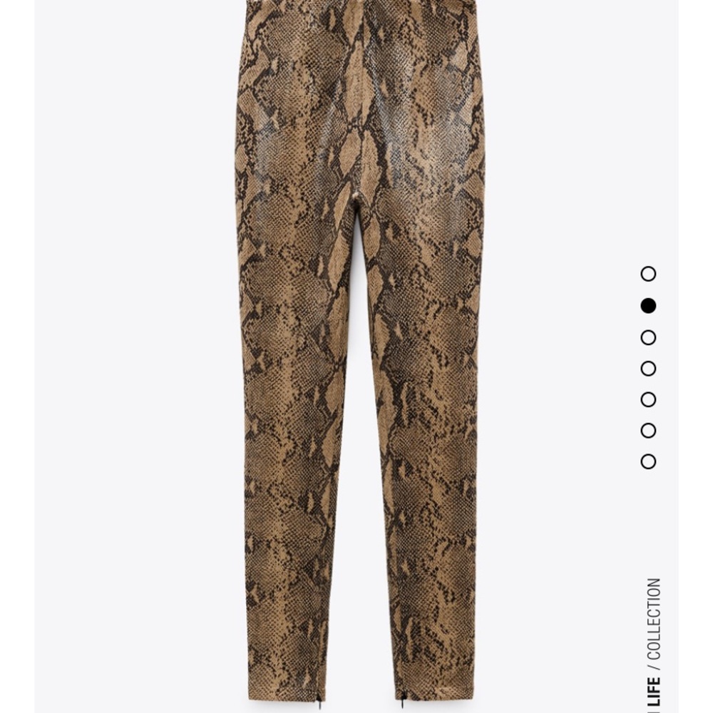 Zara animal print leggings